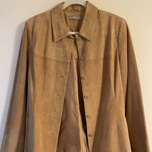 Tan Women's Suede Shacket